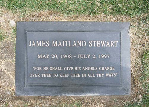 THE GRAVE OF JIMMY STEWART