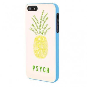 Psych Pinapple Quotes iPhone 5 Case Framed Blue