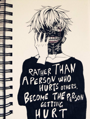 anime, dead, ghoul, ken, quote, sad, tokyo ghoul