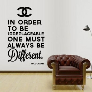 Sticker Decals Art Design Coco Chanel Logo Paintings Statement Quote ...