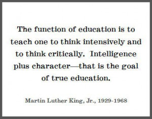 Mlk Quotes On Education. QuotesGram