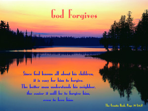 God Forgives - Quote of the Day - neighbor, forgiveness