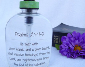 Hand Soap Dispenser ~ Psalms 24:4-5