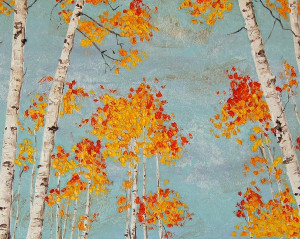 Aspen Trees Painting