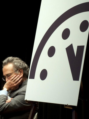 he Doomsday clock has ticked another minute closer to midnight on ...