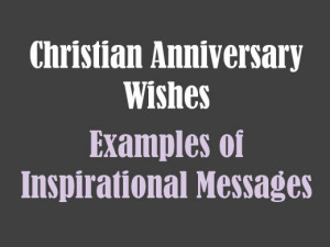 Christian Anniversary Wishes and Card Verses