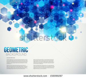 Blue and sparkling page layout for your presentation. Abstract ...