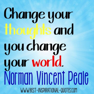 norman vincent peale quotes with images | ... your thoughts and you ...