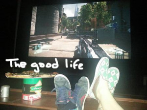 ... movie theater rent son birthday video games big screen cool diabetes