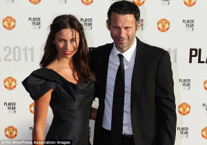 ... : Wife Stacey with Ryan Giggs at an awards ceremony earlier this year
