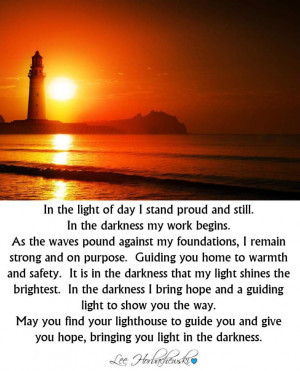 Finding a lighthouse to guide you