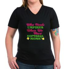 Funny Softball Moms T-Shirt for
