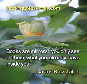 Books Are Mirrors You Only See In Them What You Already Have Inside ...