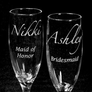 Wedding glasses Engraved