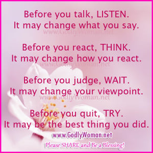 Godly Woman Quotes Before you quit try