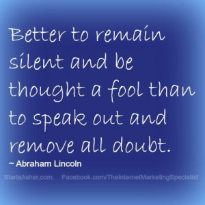 Abe Lincoln Quotes http://StarlaAsher.com http://Facebook.com ...