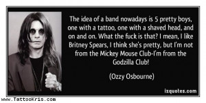 Ozzy Osbourne Quote Tattoo 1