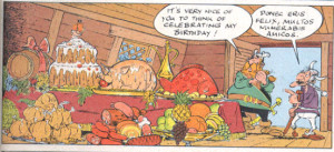 Asterix and the Great Crossing: Latin Jokes Explained