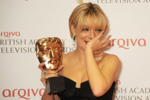 Sheridan Smith cries at the BAFTAs 2013