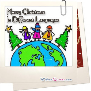 Merry Christmas In Different Languages
