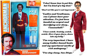 ... your toy collection with the Anchorman action figure by Bif Bang Pow