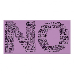 Say No to Violence, Abuse, Drugs, Alcohol, & Fear Posters