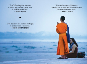 hybrid photo-book and travel quote anthology, 'no foreign lands' is ...