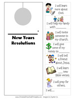 New Years Resolutions Craft