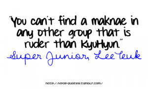Draw and Qoutes Super Junior