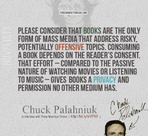 Chuck Palahniuk on why books are such a special medium