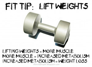Fit tit: Lift Weights