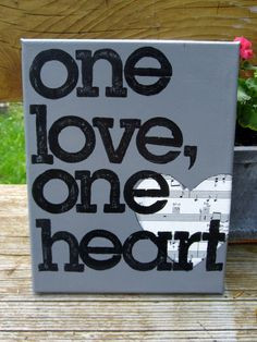 one love one heart rasta martini glass quote