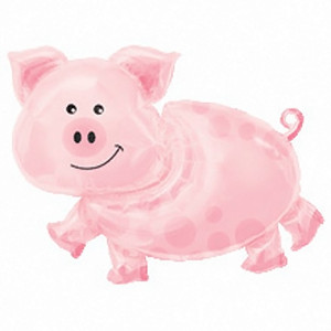 ... in x 35 in pig shape supershape foil balloon use this cute pig shape