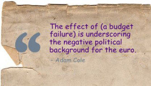 ... the negative Political Background for the euro ~ Failure Quote