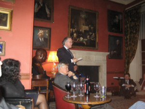 Nigel Rees enthralling all at the Arts Club