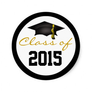 class_of_2015_graduation_cap_round_stickers ...