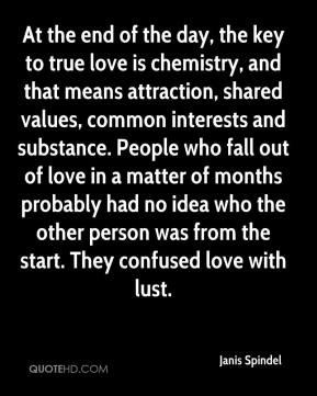 the day, the key to true love is chemistry, and that means attraction ...