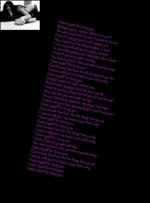 Hate Myself For Loving You I hate myself for loving u