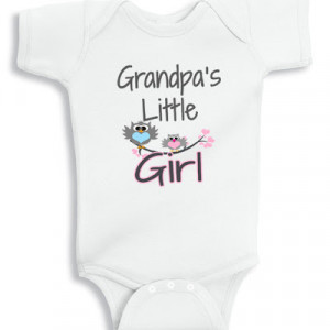 Grandpa's little Girl baby onesie