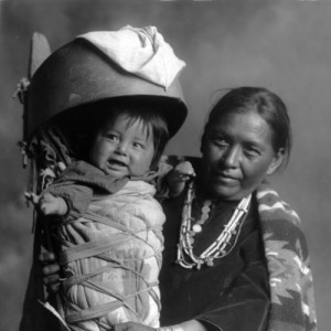 Navajo mother and baby in cradleboard. William M. Pennington [created ...