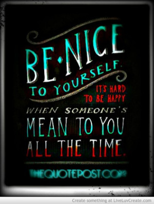 Be Nice To Yourself