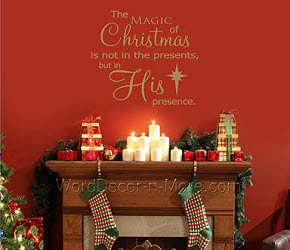 1203 MAGIC OF CHRISTMAS Holiday Wall Words