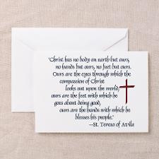 St. Teresa of Avila Quote Greeting Cards (Package for