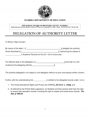 Delegation Of Authority Letter Fla Doe And Broward Board Ed picture