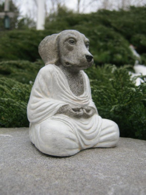Buddhas Dog Buddha Meditating Zen Like by WestWindHomeGarden, $21.95