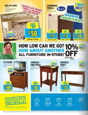 Thread: Liquidation World Flyer (Jan 27 - Feb 02)