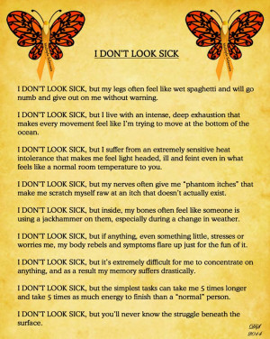 don’t look sick by Donnee Spencer Donnee Spencer has, over the ...