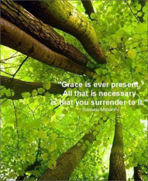 Grace is ever present. All that is necessary is that you surrender to ...