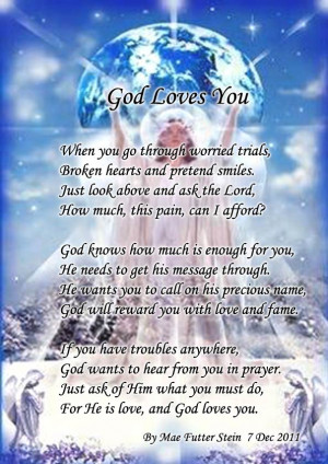 GOD LOVES YOU