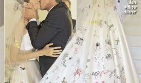 Angelina Jolie Wears Versace Gown For Her Wedding